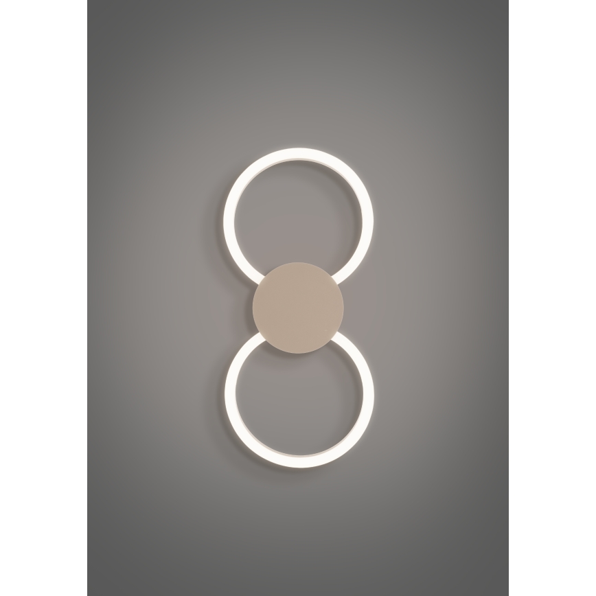 Eglo - LED-Wandleuchte LED/20W/230V + LED/0,91W beige