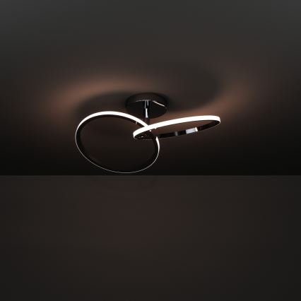 Eglo - LED-Deckenleuchte LED/12W/230V 2700/4000/6500K glänzender Chrom