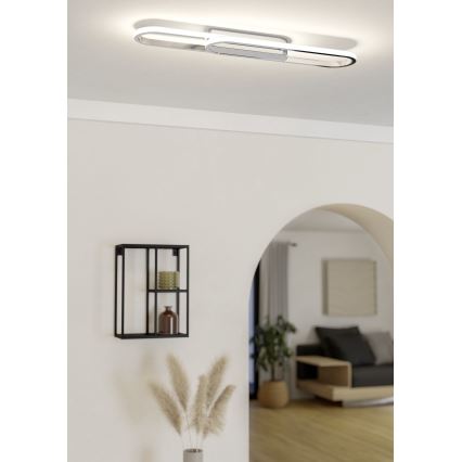 Eglo - LED-Deckenleuchte LED/20W/230V 2700/4000/6500K glänzender Chrom