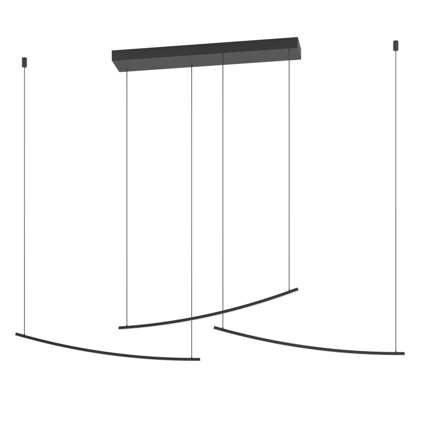 Eglo - LED dimmbare Pendelleuchte an Kabel LED/22W/230V 2700/4000/6500K schwarz