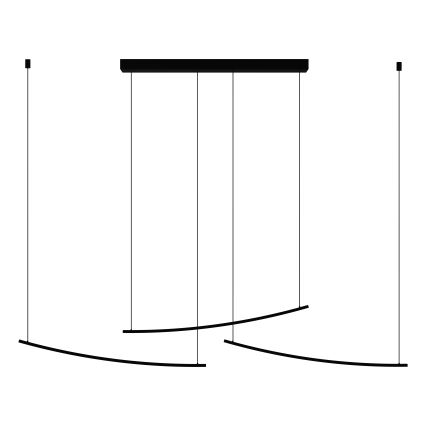 Eglo - LED dimmbare Pendelleuchte an Kabel LED/22W/230V 2700/4000/6500K schwarz