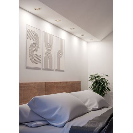 Eglo - LED Einbaustrahler 1xGU10/4,5W/230V mattchrom