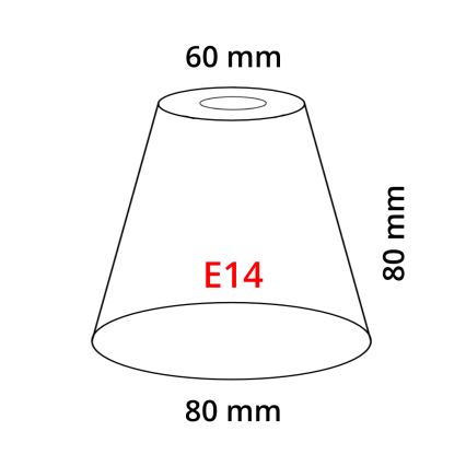 Eglo 902262 - Lampenschirm MY CHOICE E14 Durchmesser 8 cm