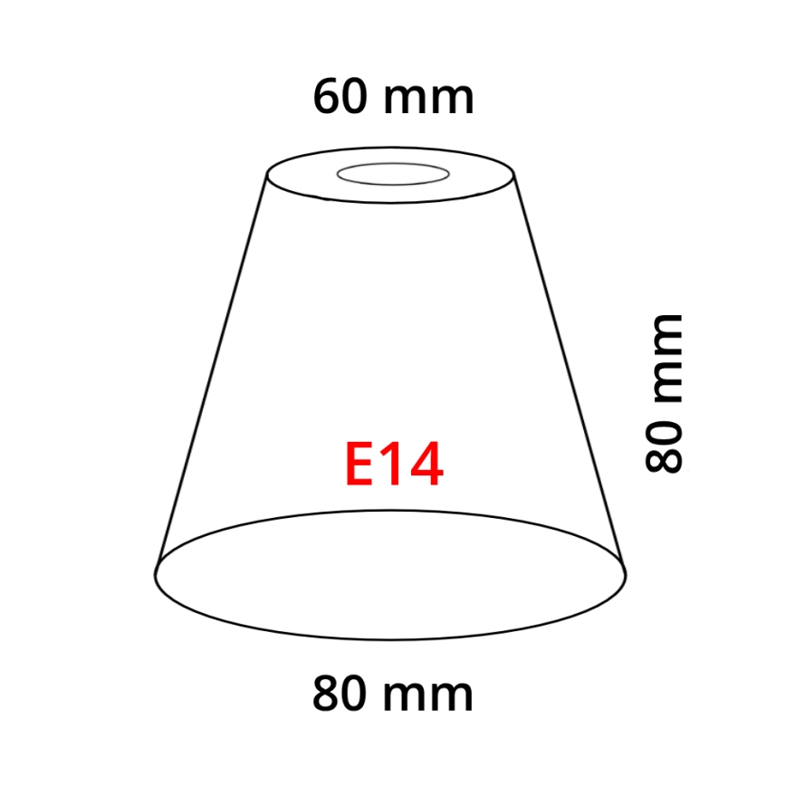 Eglo 902262 - Lampenschirm MY CHOICE E14 Durchmesser 8 cm
