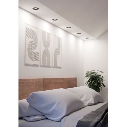 Eglo - LED-Einbaustrahler LED/4,8W/230V 2700/4000/6500K schwarz