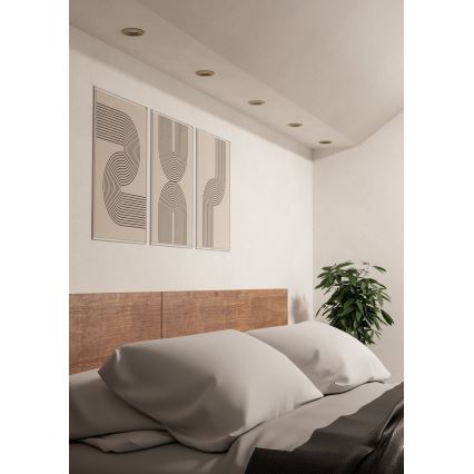 Eglo - Set 3x LED-Einbaustrahler LED/4,8W/230V 2700/4000/6500K mattchrom