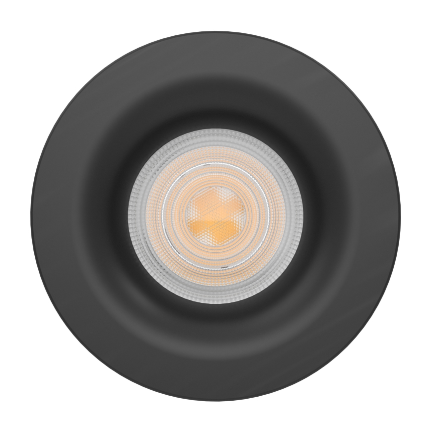 Eglo - LED-Badezimmer-Einbauleuchte LED/4,9W/230V 2700/4000/6500K Ø 8,8 cm IP65 schwarz