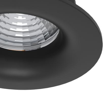 Eglo - 3er-Set dimmbare LED-Einbauleuchten LED/4,8W/230V Ø 8,8 cm schwarz