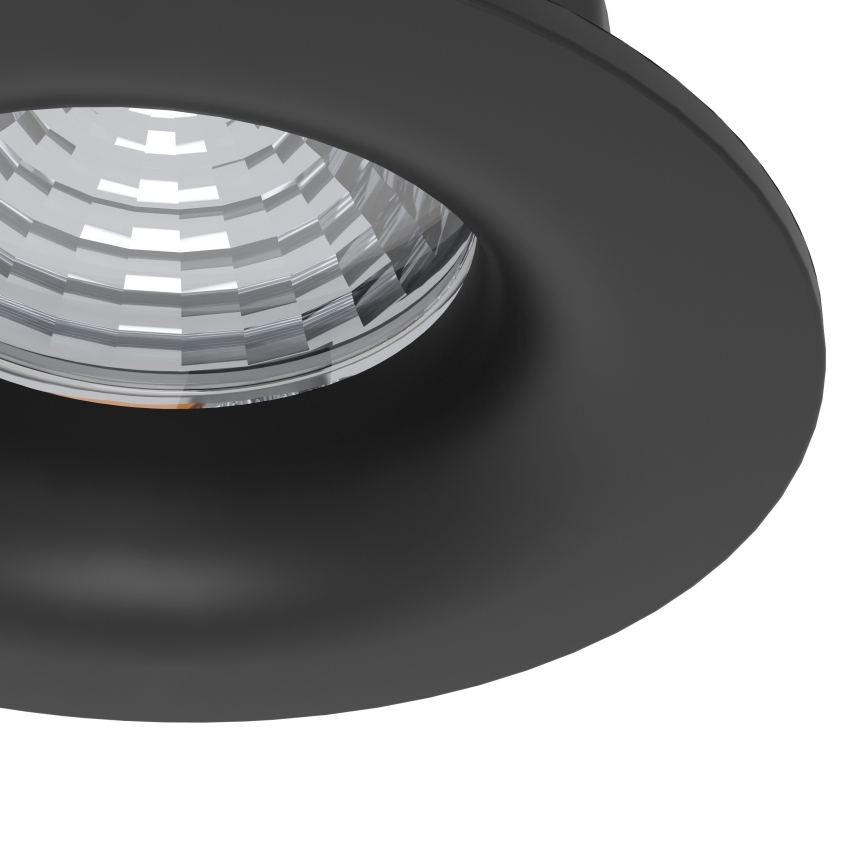 Eglo - 3er-Set dimmbare LED-Einbauleuchten LED/4,8W/230V Ø 8,8 cm schwarz