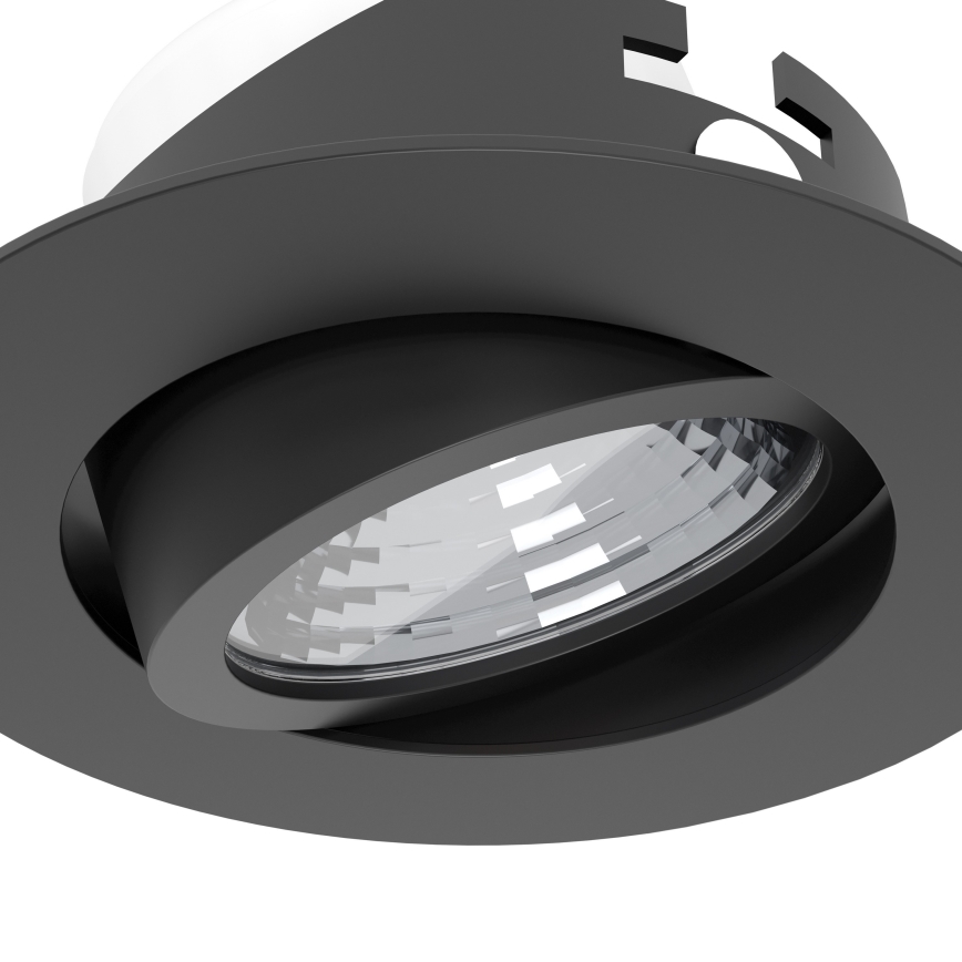 Eglo - Set 3x dimmbare LED-Einbauleuchte LED/6,4W/230V Ø 8,8 cm schwarz