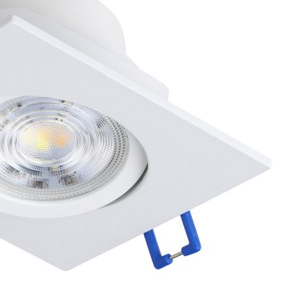 Eglo - 3er-Set dimmbare LED-Einbauleuchten LED/4,8W/230V 8,8x8,8 cm weiß
