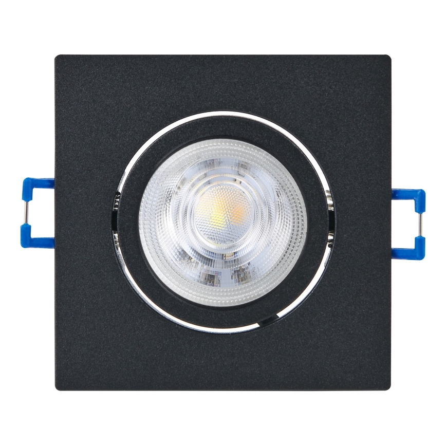 Eglo - 3er-Set dimmbare LED-Einbauleuchten LED/6,4W/230V 8,8x8,8 cm schwarz