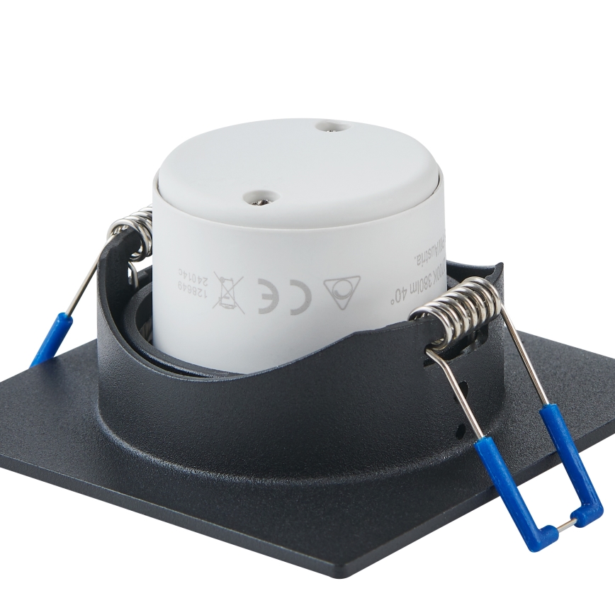 Eglo - 3er-Set dimmbare LED-Einbauleuchten LED/6,4W/230V 8,8x8,8 cm schwarz