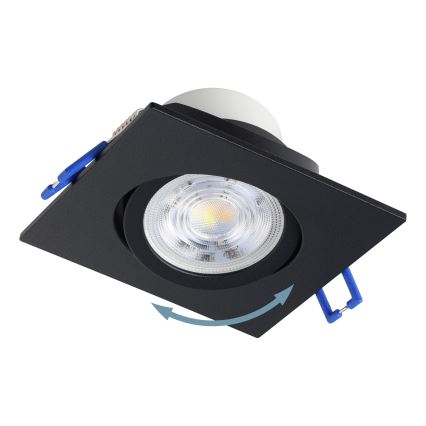 Eglo - 3er-Set dimmbare LED-Einbauleuchten LED/6,4W/230V 8,8x8,8 cm schwarz