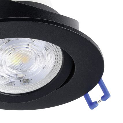 Eglo - 3er-Set RGBW-LED-Einbau-Downlights, dimmbar, 4,7 W / 230 V, 2700–6500 K, schwarz