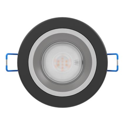 Eglo - LED-dimmbare Bad-Einbauleuchte LED/4,8W/230V 2700/4000/6500K IP44 schwarz