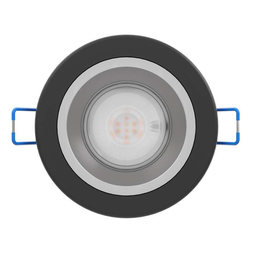 Eglo - LED-dimmbare Bad-Einbauleuchte LED/4,8W/230V 2700/4000/6500K IP44 schwarz