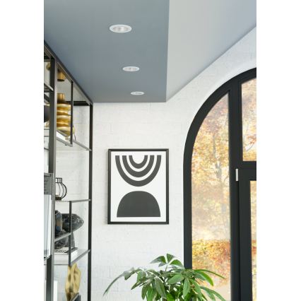 Eglo - Dimmbare LED-Deckeneinbauleuchte für Badezimmer LED/4,8W/230V 2700/4000/6500K IP44 weiß/gold