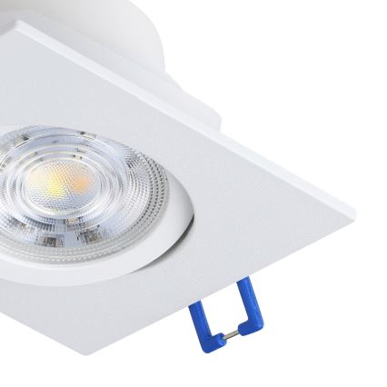 Eglo - 3er-Set dimmbare LED-Einbaustrahler LED/6,4W/230V 8,8x8,8 cm weiß