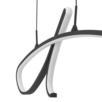 Eglo - LED-Pendelleuchte mit Kabelaufhängung LED/20W/230V 2700/4000/6500K schwarz