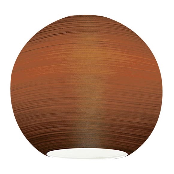 EGLO 90251 - Ersatzglas für Hängeleuchte, Tischleuchte, Deckenleuchte und Strahler MY CHOICE E14 d 9 cm braun gewischt