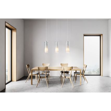 EGLO - Hängelampe 3xE27/60W Rauchglas