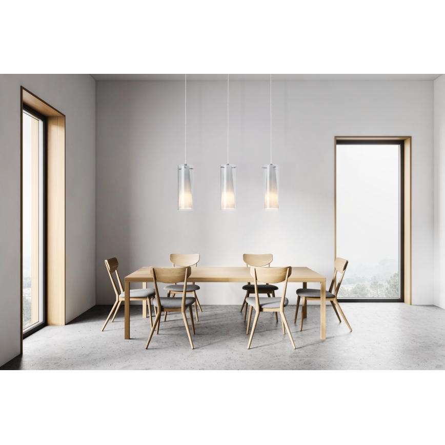 EGLO - Hängelampe 3xE27/60W Rauchglas