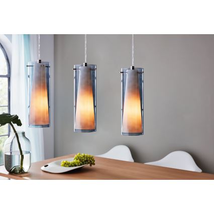 EGLO - Hängelampe 3xE27/60W Rauchglas