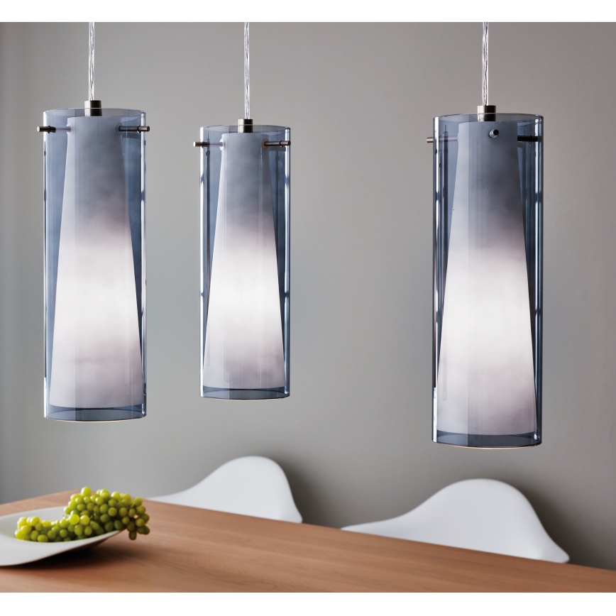 EGLO - Hängelampe 3xE27/60W Rauchglas