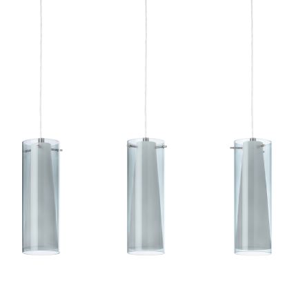 EGLO - Hängelampe 3xE27/60W Rauchglas