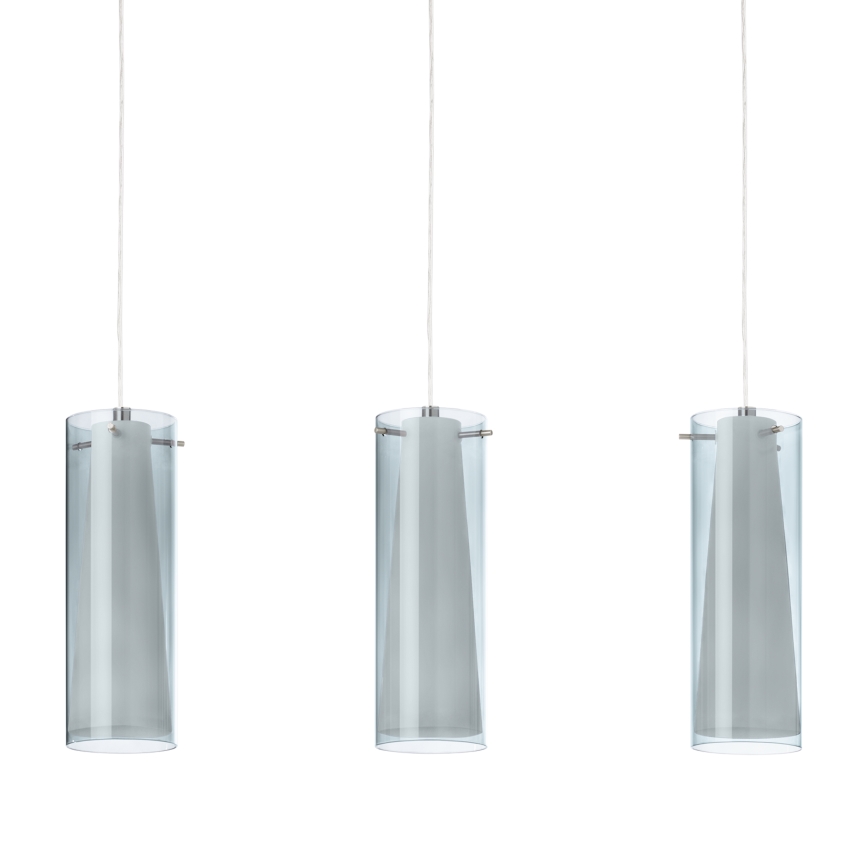 EGLO - Hängelampe 3xE27/60W Rauchglas