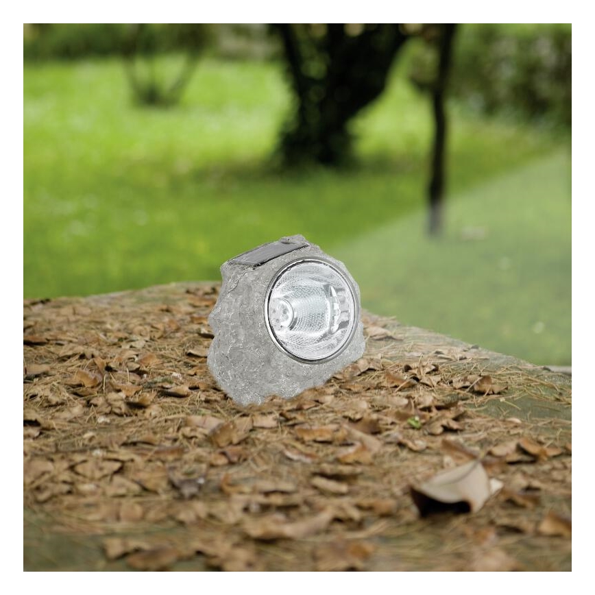 EGLO 90494 - Solární světlo kámen 4xLED/0,06W šedá