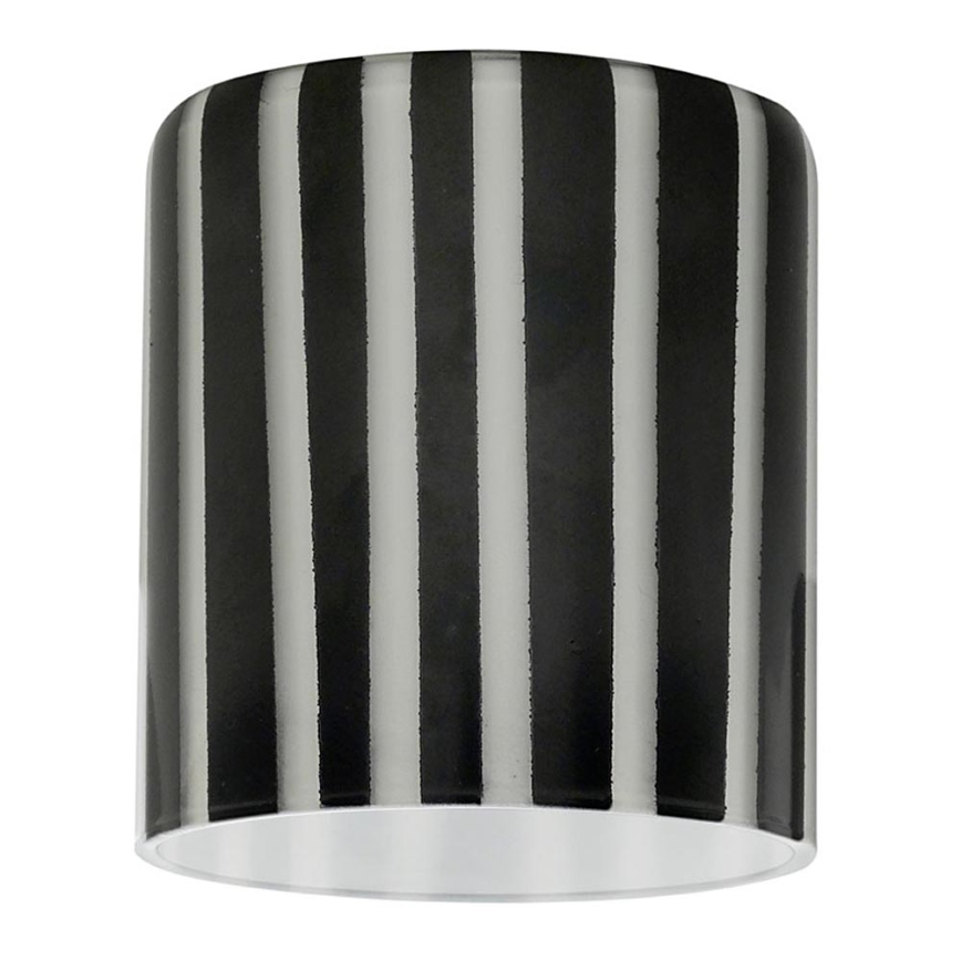 Eglo 90858 - Lampenschirm für Hängeleuchte, Tischleuchte, Deckenleuchte und Strahler MY CHOICE E14 d 7 cm schwarz-weiß