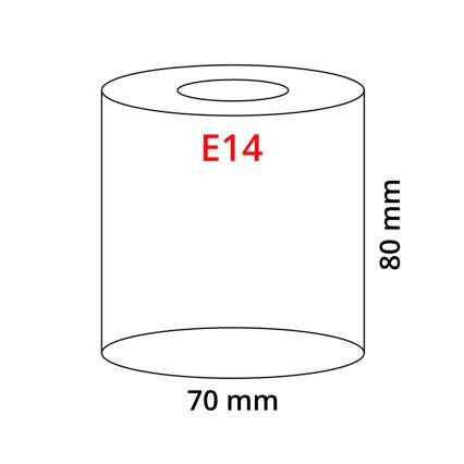 Eglo 90858 - Lampenschirm MY CHOICE E14 pr.7 cm schwarz-weiss