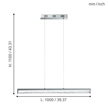 Eglo - LED Hängeleuchte 6xLED/6W/230V