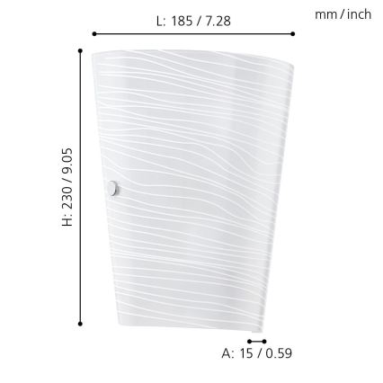 Eglo - Wandleuchte 1xE27/60W/230V