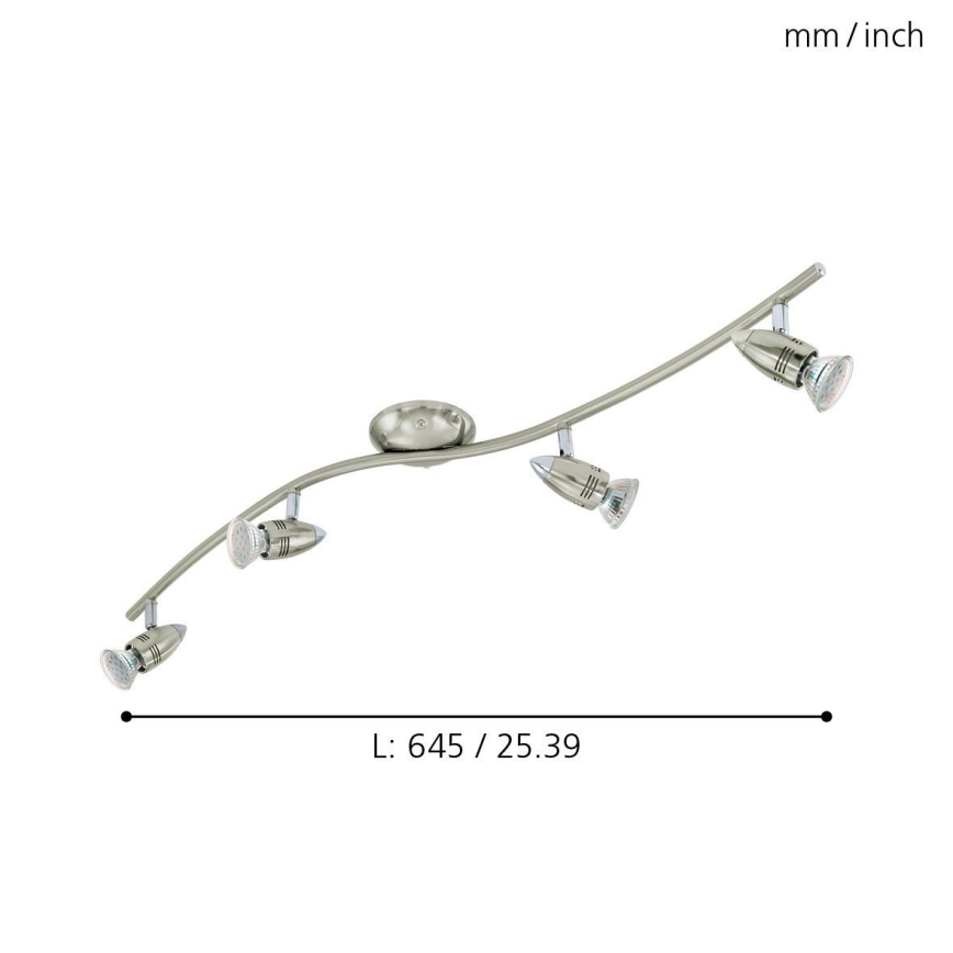 Eglo - LED-Strahler 4xGU10-LED/3W/230V