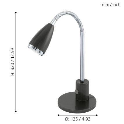 Eglo - LED-Tischleuchte 1xGU10/3W/230V