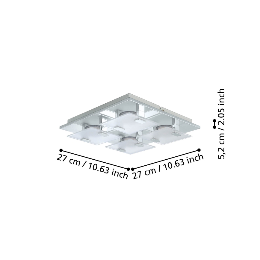 Eglo 93314 - LED-Deckenleuchte VICARO 4xLED/2,5W/230V