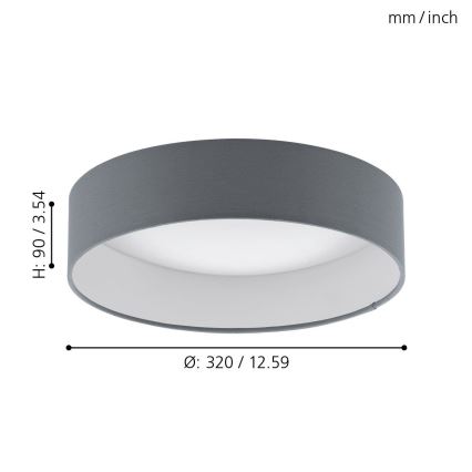 Eglo - LED Deckenleuchte LED/12W/230V