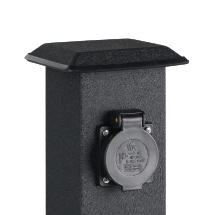 EGLO - Outdoor-Gartensäule mit Steckdosen SCHUKO IP44