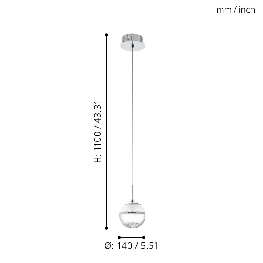 Eglo - LED Hängeleuchte 1xLED/5W/230V