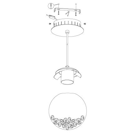 Eglo - LED Hängeleuchte 1xLED/5W/230V