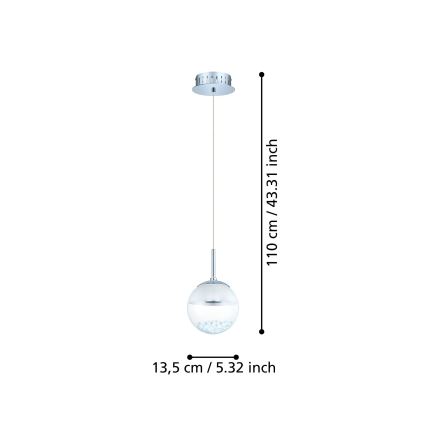 Eglo - LED-Hängeleuchte LED/5W/230V