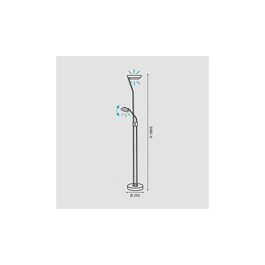 Eglo 93713 - LED Dimmbare Lampe SARRIONE LED/17,28W + LED/2,88W