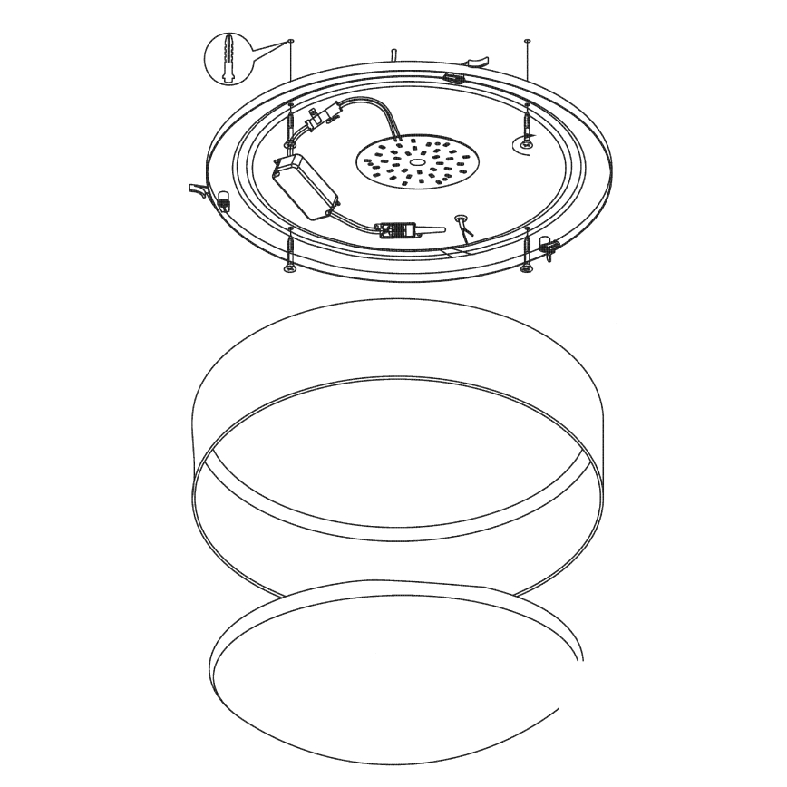 Eglo - LED Deckenleuchte LED/24W/230V