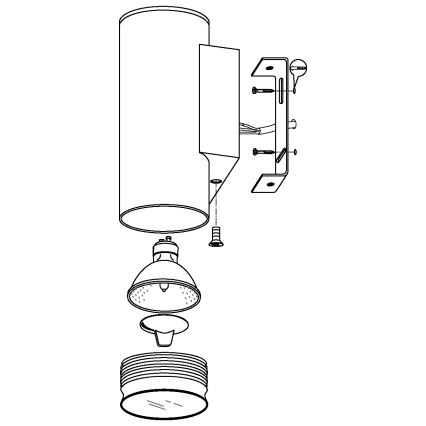 Eglo - LED Außenbeleuchtung 2xGU10/3W/230V