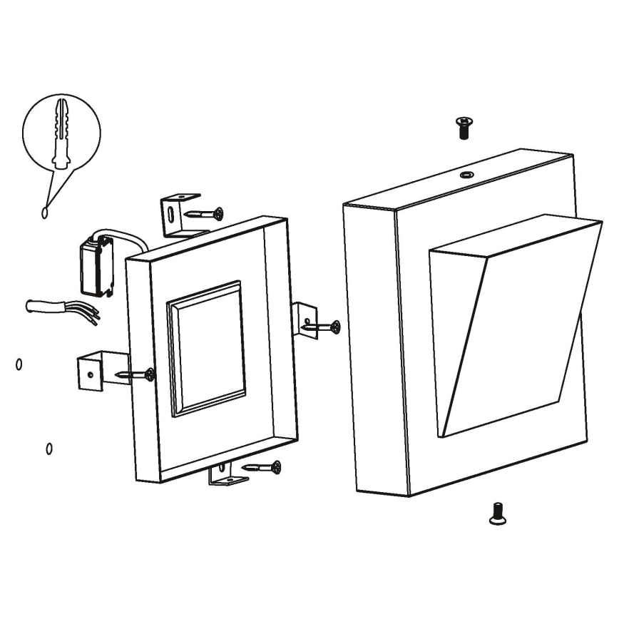 Eglo 94114 - LED Außenleuchte GALARY 1 LED/3,7W/230V IP44