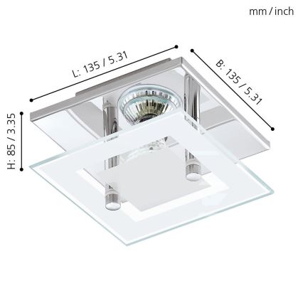 Eglo - LED Deckenleuchte 1xGU10-LED/3W/230V