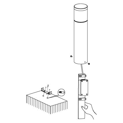 Eglo - LED-Außenleuchte LED/3,7W/230V IP44